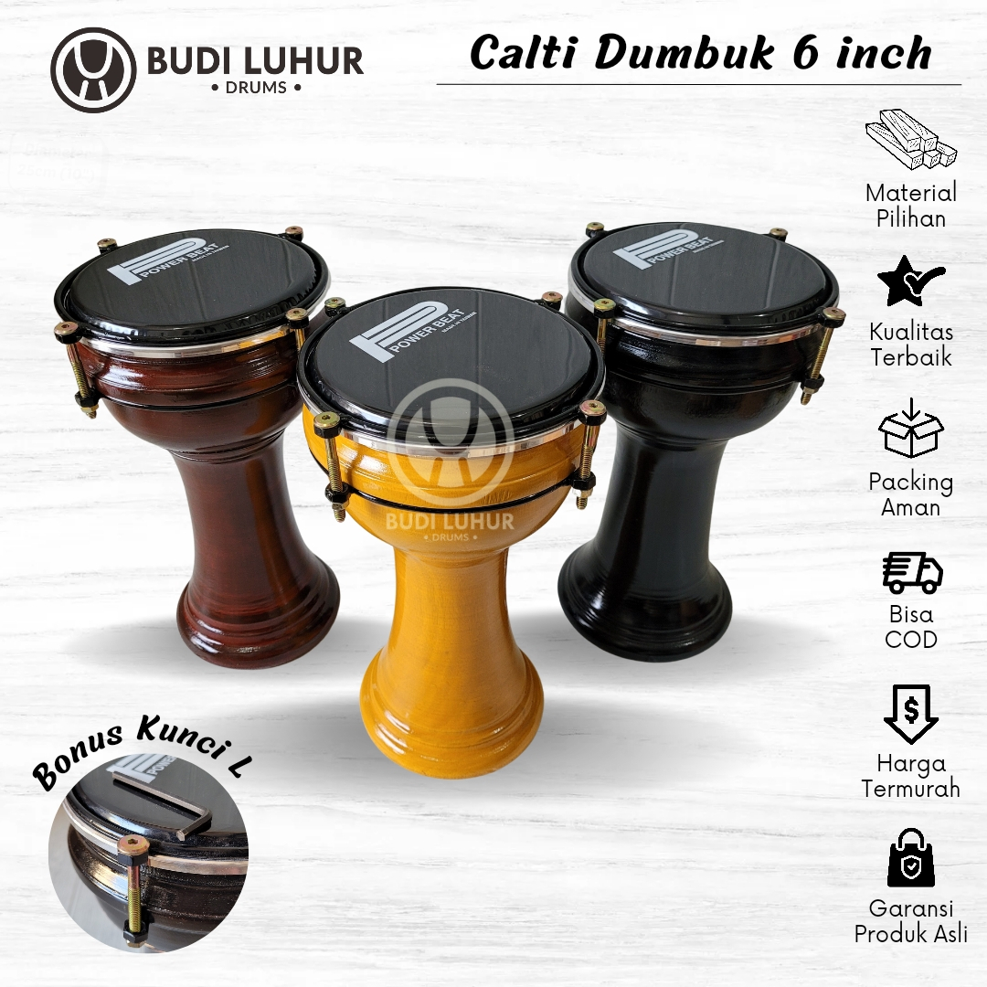 Jual Calti Darbuka Dumbuk Pinggang Darbuka Anak Kecil Mika 6 inch