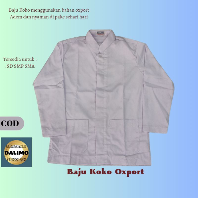 Baju Koko oxport Baju muslim Pria Seragam Dalimo Baju Koko
