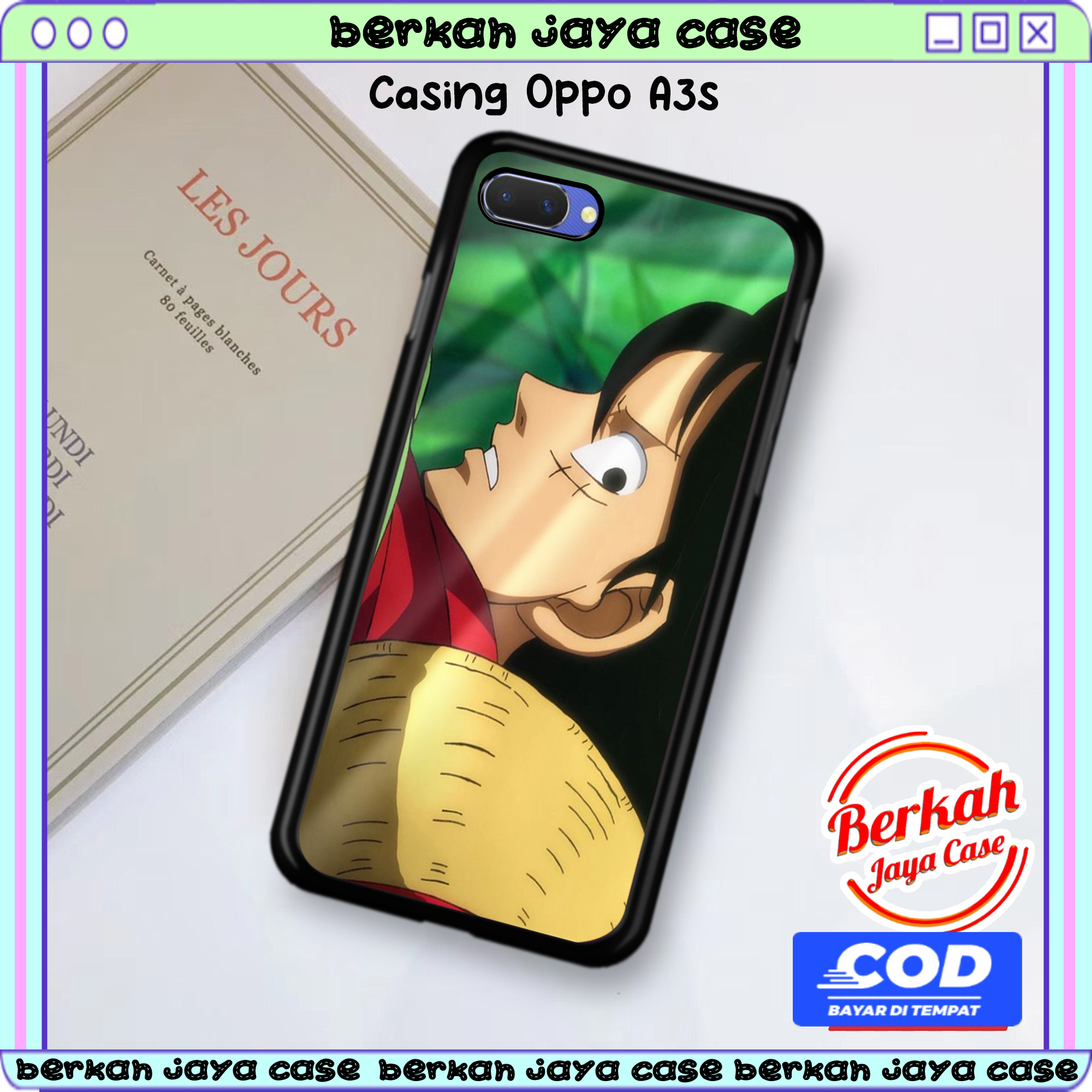 Jual Case Oppo A3s Terbaru Terlaris Casing Oppo A3s Luffy Hardcase