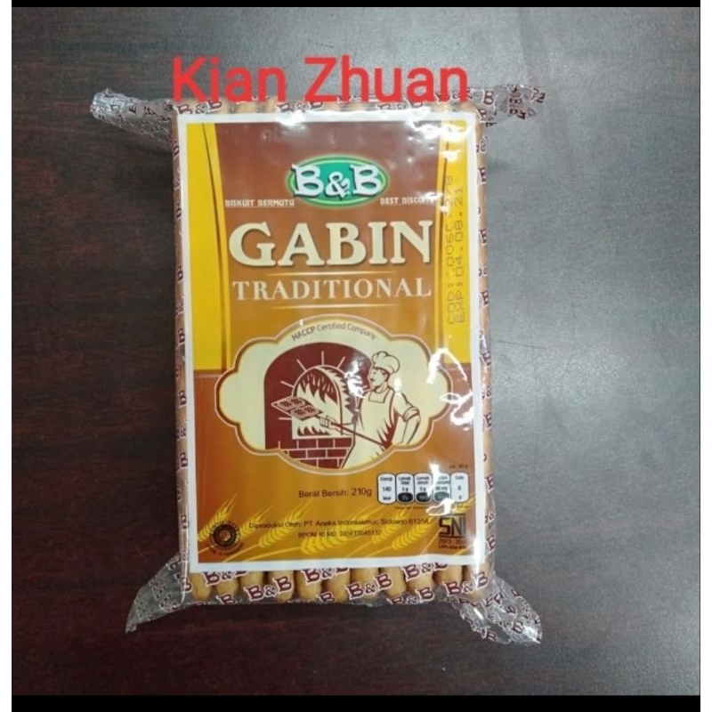 Jual B&B Gabin Tradisional 210g | Shopee Indonesia