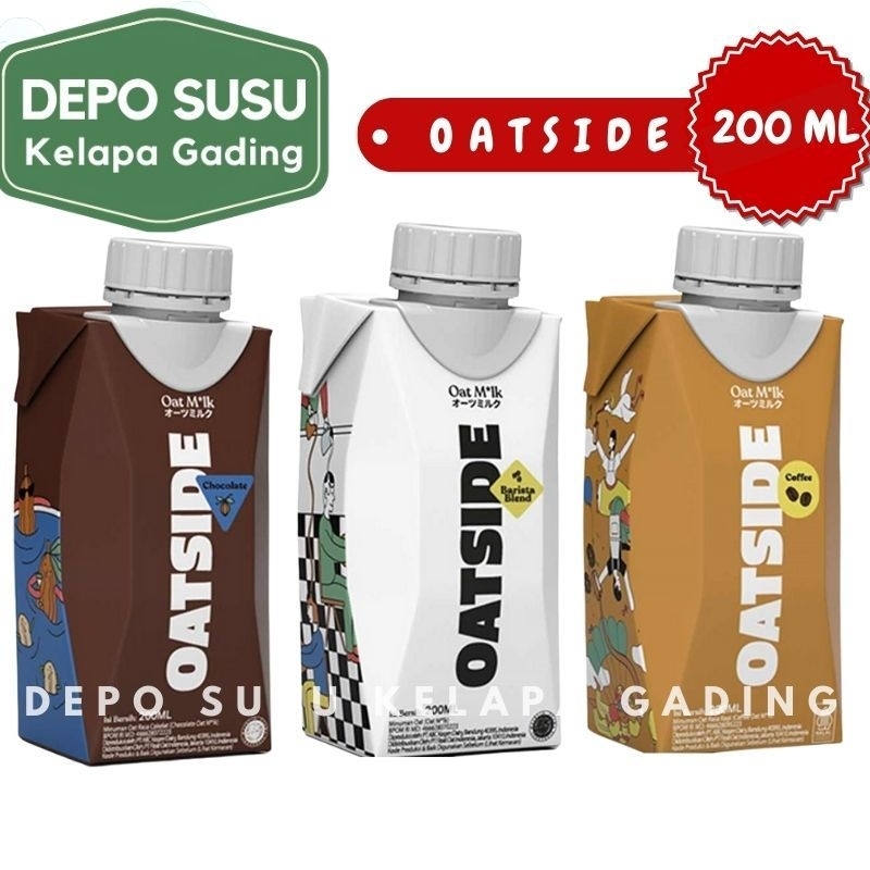 Jual Oatside 200ml Barista Blend Chocolate Coffee Oat Milk Susu Oatly