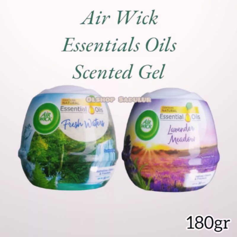 Jual Air Wick Essential Oils Scented Gel 180gr Shopee Indonesia