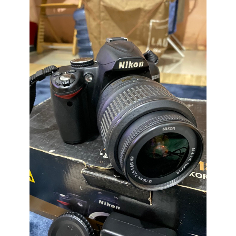 Jual NIKON D3000 kit 18-55mm (full set) | Shopee Indonesia