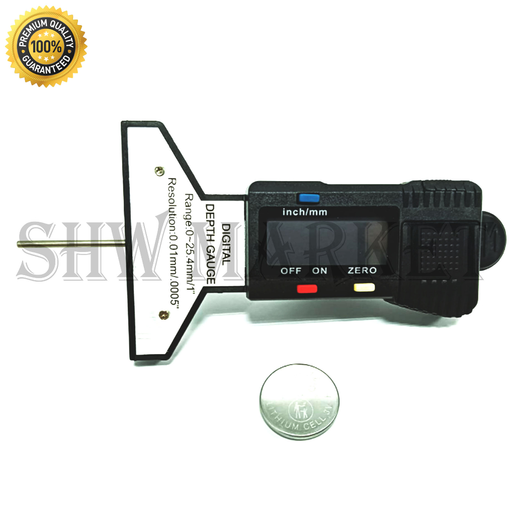 Jual Digital Depth Gauge 0 25mm Alat Ukuran Kedalaman Ban 869
