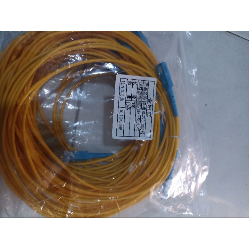 Jual Kabel pathcord SC UPC 3M (9pcs) | Shopee Indonesia