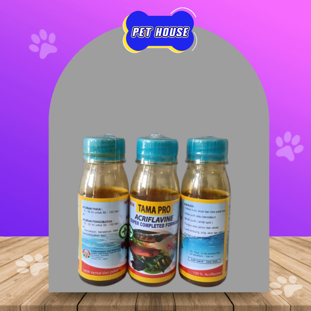 Jual TAMA PRO IKAN 100ML - OBAT LUKA PADA IKAN CAIRAN AMPUH UNTUK
