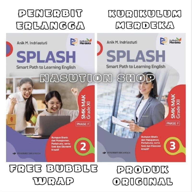 Jual Buku SPLASH English Bisnis Manajemen Kelas 2 3 / 11 12 SMK