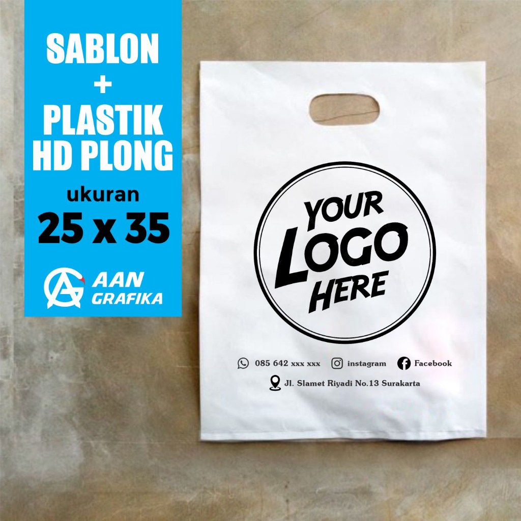 Jual Plastik Sablon Plong Hd Ukuran 25x35 Olshop Murah Shopee Indonesia 9540
