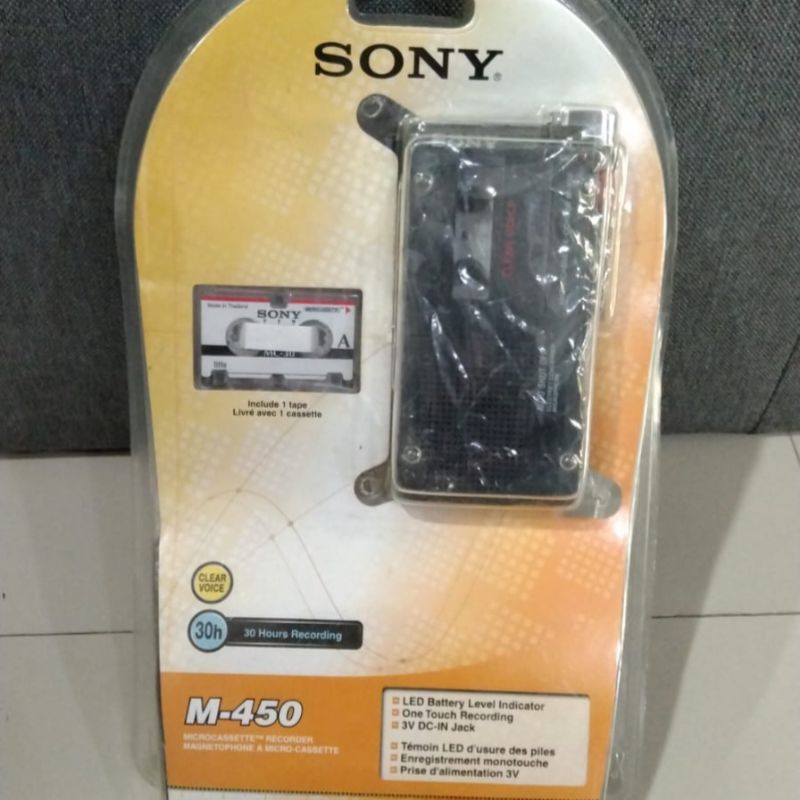 Jual SONY MICROCASSETTE RECORDER M450 PEREKAM Shopee Indonesia