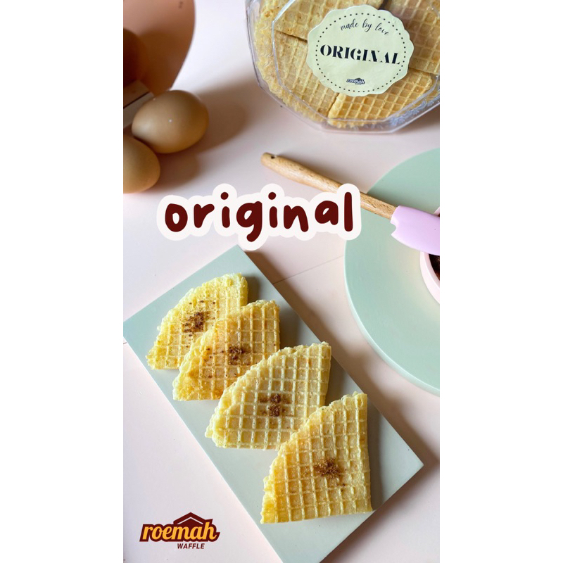 Jual Snack Waffle Crispy rasa Original | Shopee Indonesia