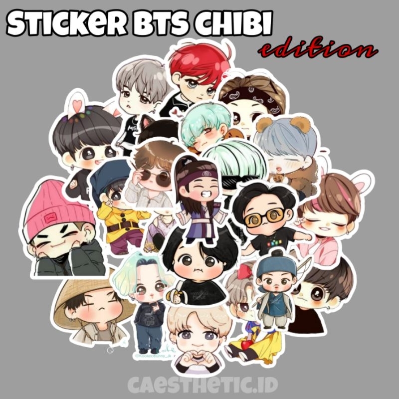 Jual [30PCS] Sticker BTS Chibi - Sticker Lucu - BTS CHIBI CUTE ...