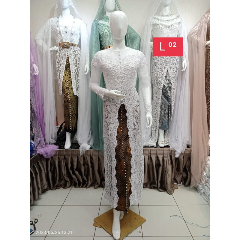 Jual kebaya akad nikah Payet sematakai bahan brokat) | Shopee Indonesia