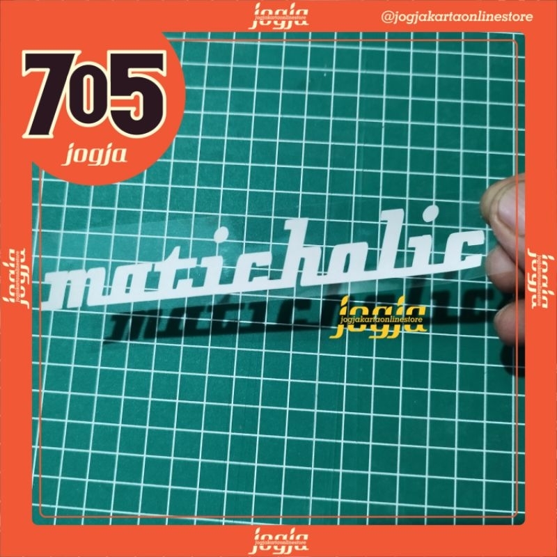 Jual Stiker Matic Cutting Sticker Maticholic Reflective 14 x 2 Cm ...