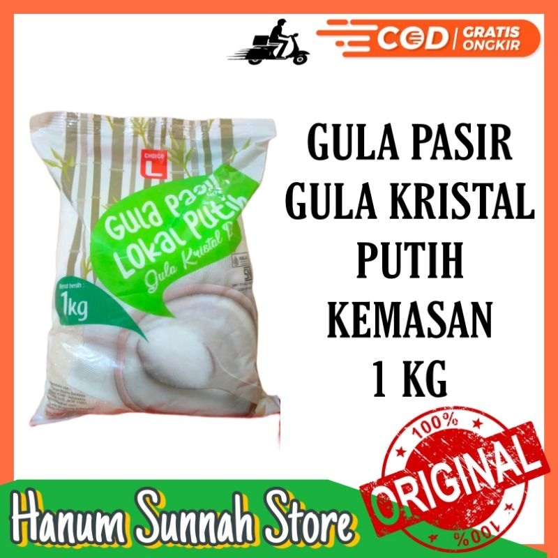 Jual [MURAH] GULA PASIR PUTIH LOKAL 1 KG / GULA PASIR KRISTAL/ GULA