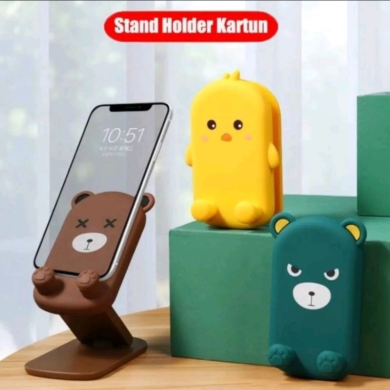 Jual STAND HOLDER HP PHONE HOLDER LIPAT KARAKTER KARTUN HOLDER HP MEJA ...