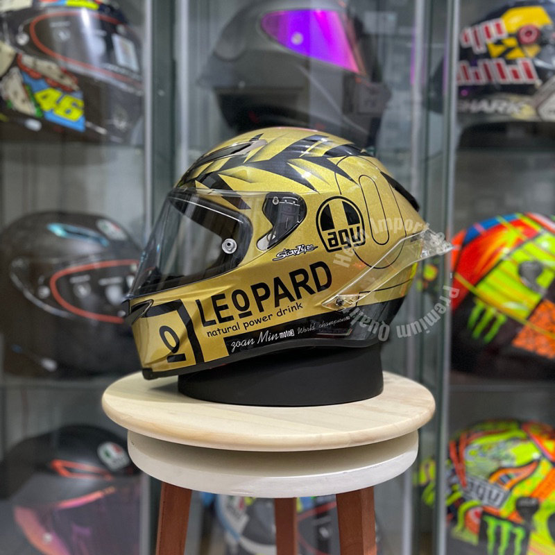 Helm agv leopard store gold