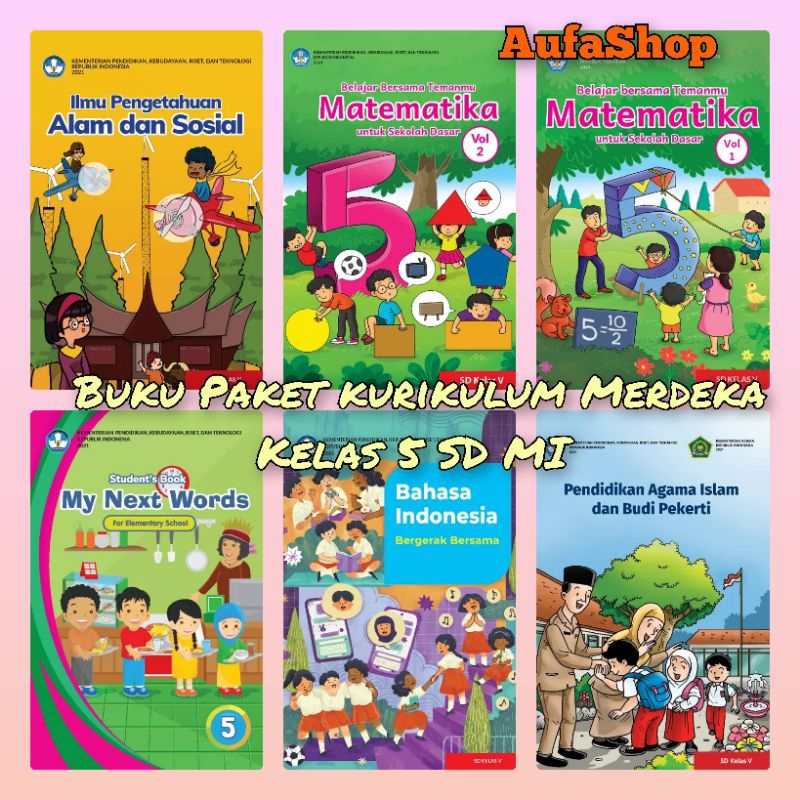Jual Buku Paket Kelas 5 SD MI Kurikulum Merdeka | Shopee Indonesia