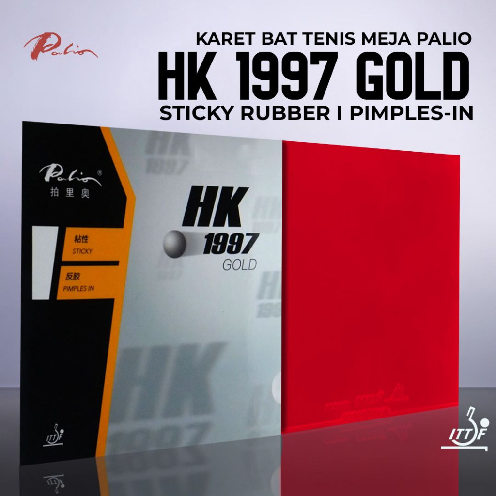 Jual Karet Bat Tenis Meja Pingpong Palio HK1997 Gold 40+ | Shopee Indonesia