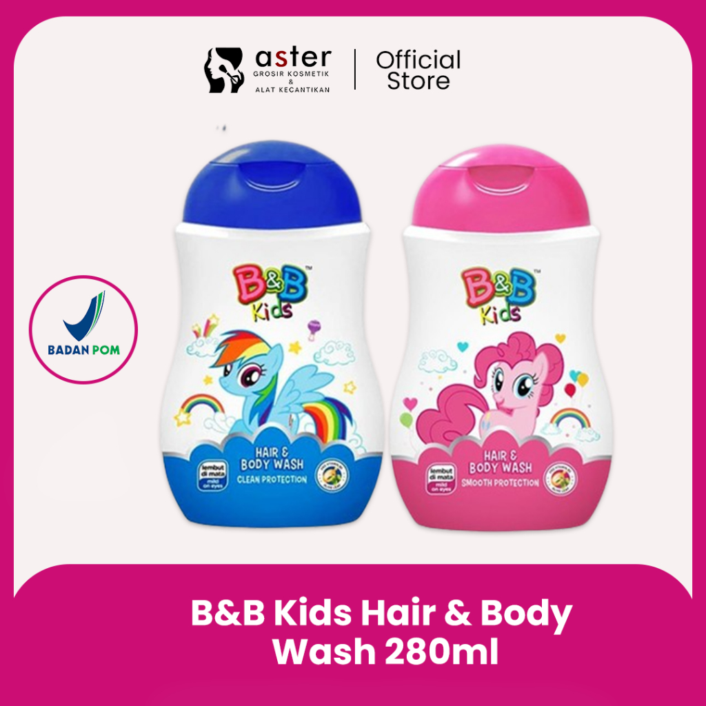 Jual Aster Kosmetik - B&B Kids Hair Body Wash 280ml | Shopee Indonesia