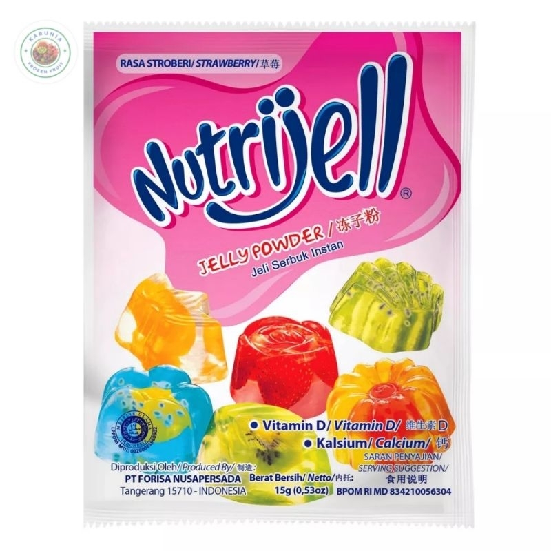 Jual NUTRIJELL FORISA / RASA STRAWBERRY 15G | Shopee Indonesia
