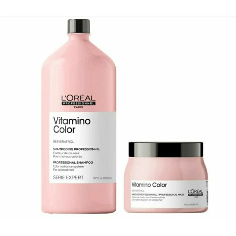 LOREAL SERIE EXPERT VITAMINO COLOR SHAMPOO 1500 ml + MASKER 500 ml