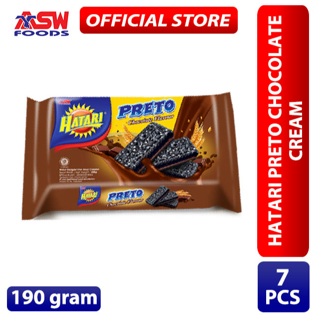 Jual Hatari Preto Chocolate Cream 190 gr ( 7 Pcs ) - Banded | Shopee ...