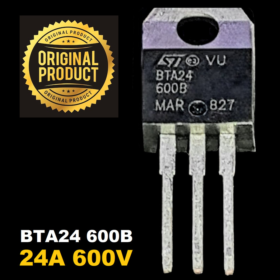 50pcs BTA24-600B Triac – 25A 600V TO-220 – ST Brand