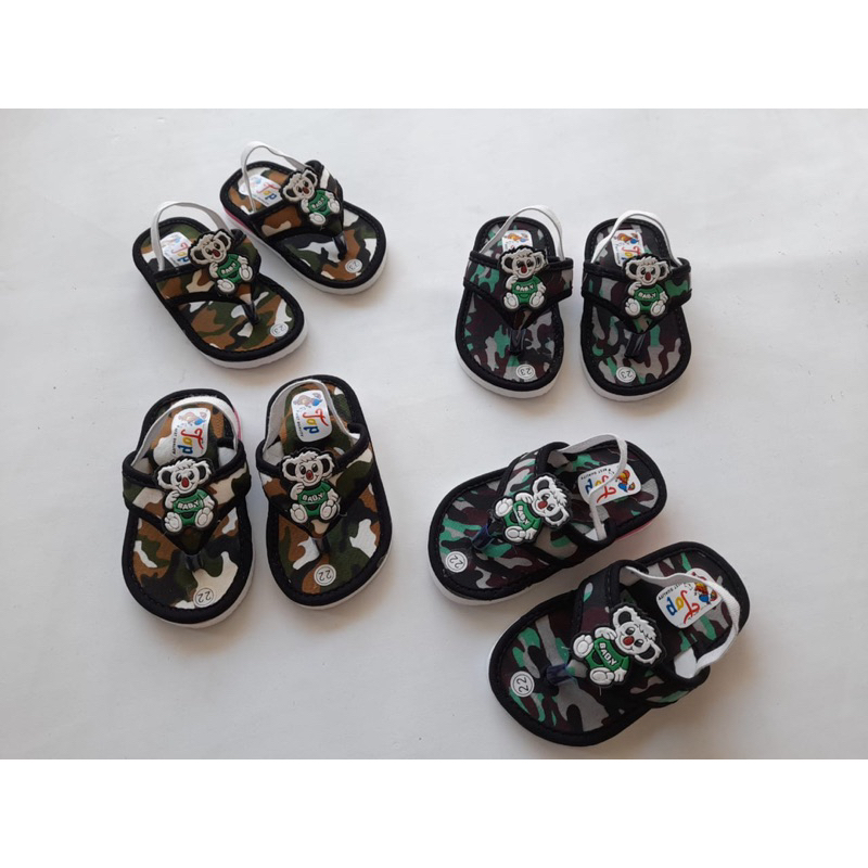 Jual Sandal Anak Bunyi Baby Boys Army | Shopee Indonesia