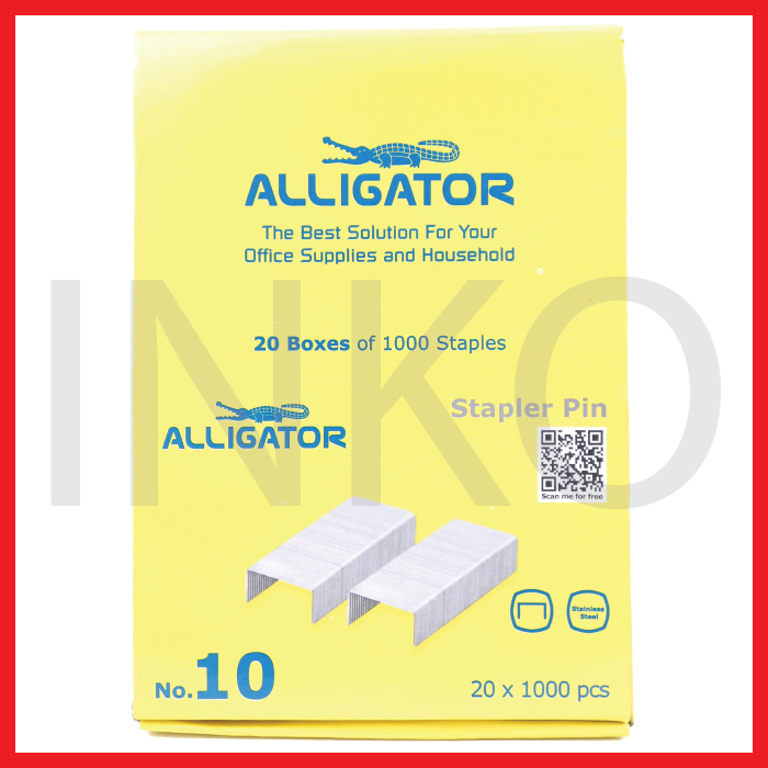 Jual ALLIGATOR STAPLER PIN NO.10 MINI BOX 20 | Shopee Indonesia