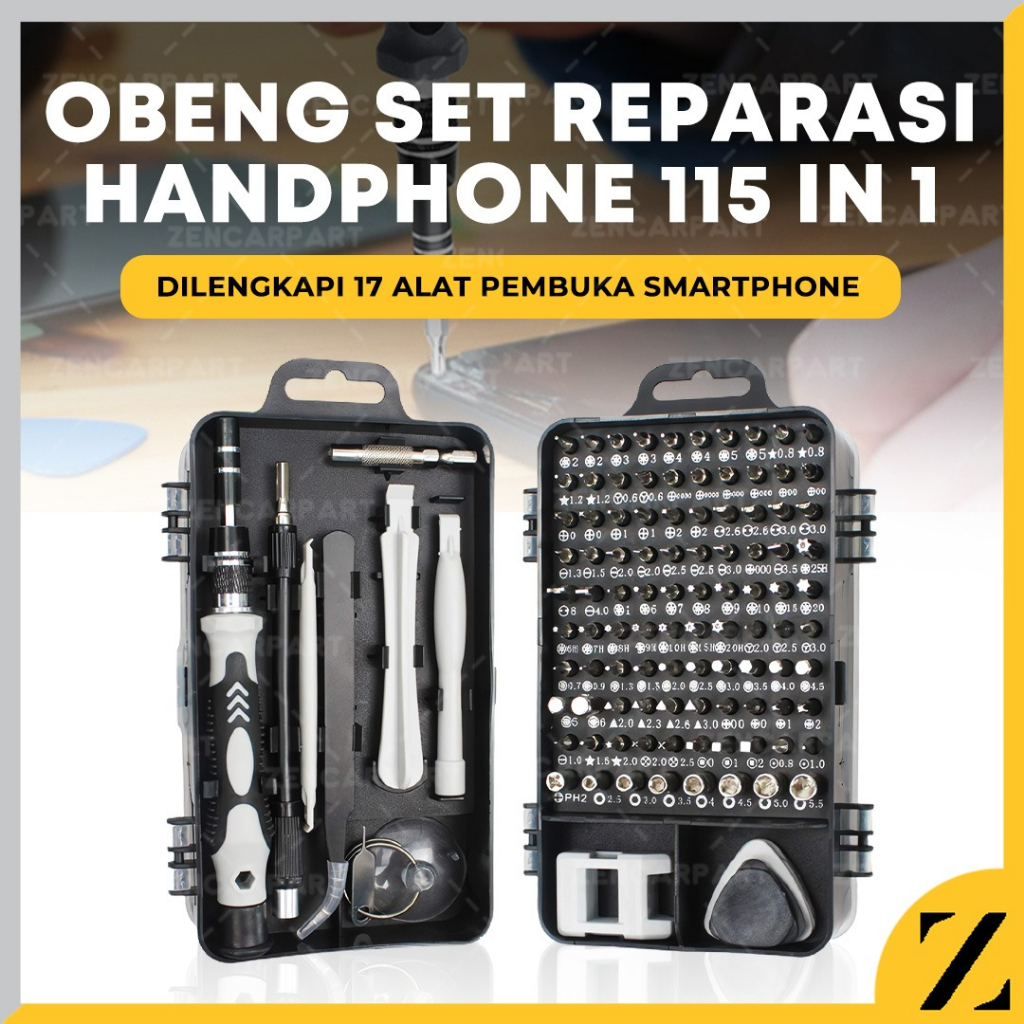 Jual Tool Kit Obeng Set Screwdriver Reparasi Magnet Alat Service Servis Hp Handphone Laptop Jam