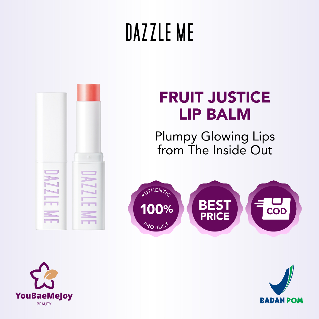 Jual DAZZLE ME Fruit Justice Lip Balm Moisturizing Vitamin E Baby