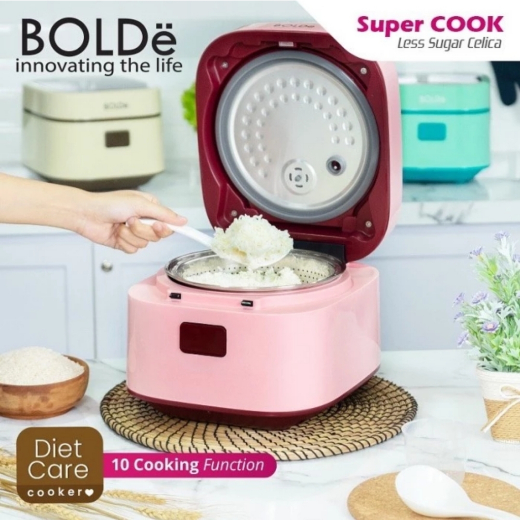 Jual BOLDe Super Cook Less Sugar Celica Rice Cooker Low Carbo 1.2 L