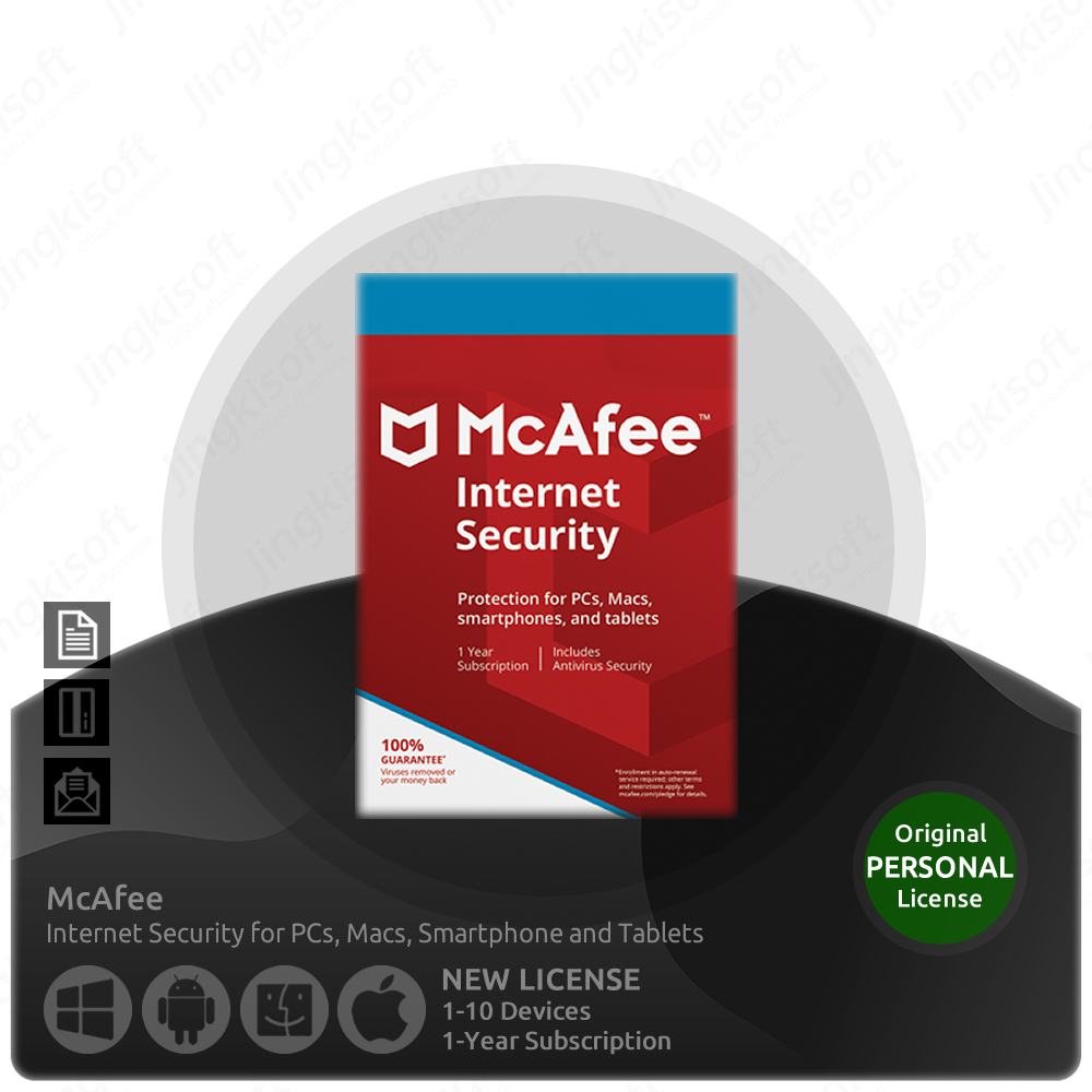 Jual McAfee Internet Security (Original 3-Device 1-Year Subscription ...