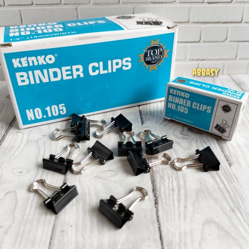 Jual binder Clip kenko No.105 / Triagonal Clip penjepit kertas ( 1 pak