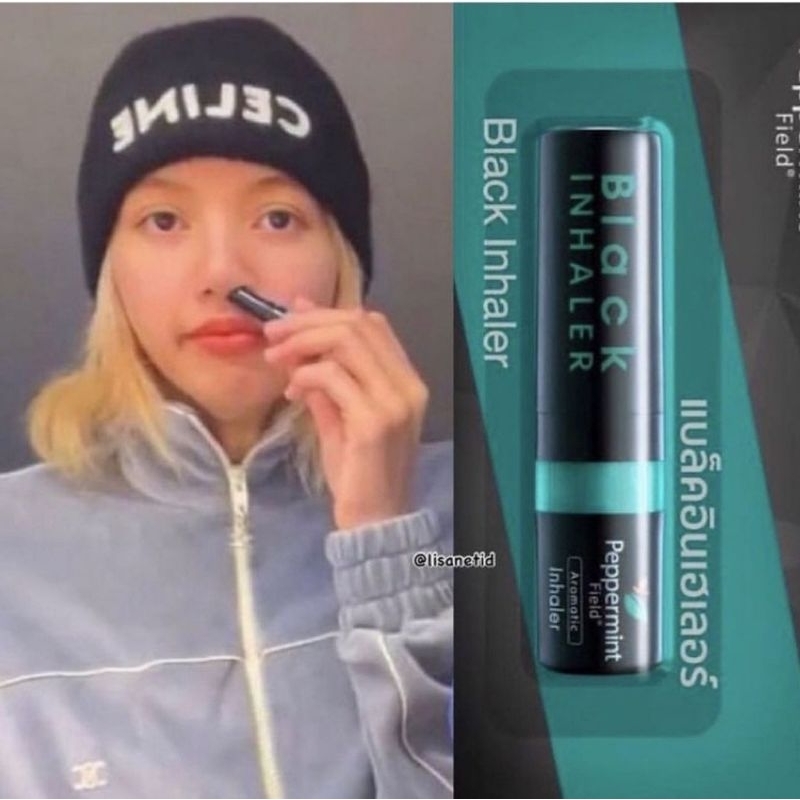 Jual black inhaler peppermint favorit lisa blackpink isi 2cc ori ...