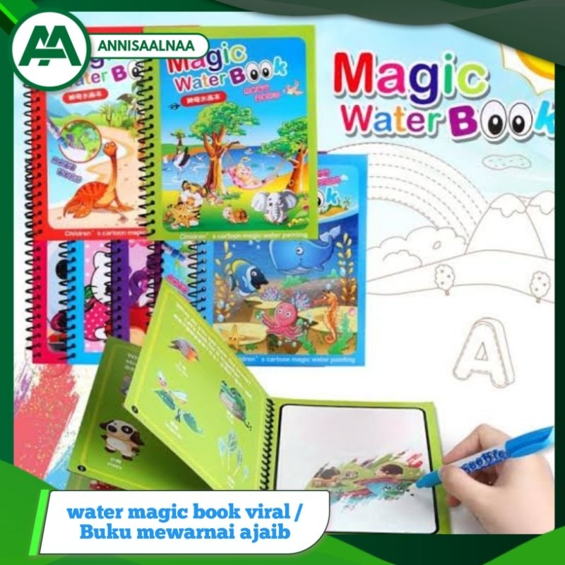 Jual Magic Water box / Buku mewarnai ajaib / Buku edukasi anak ajaib ...