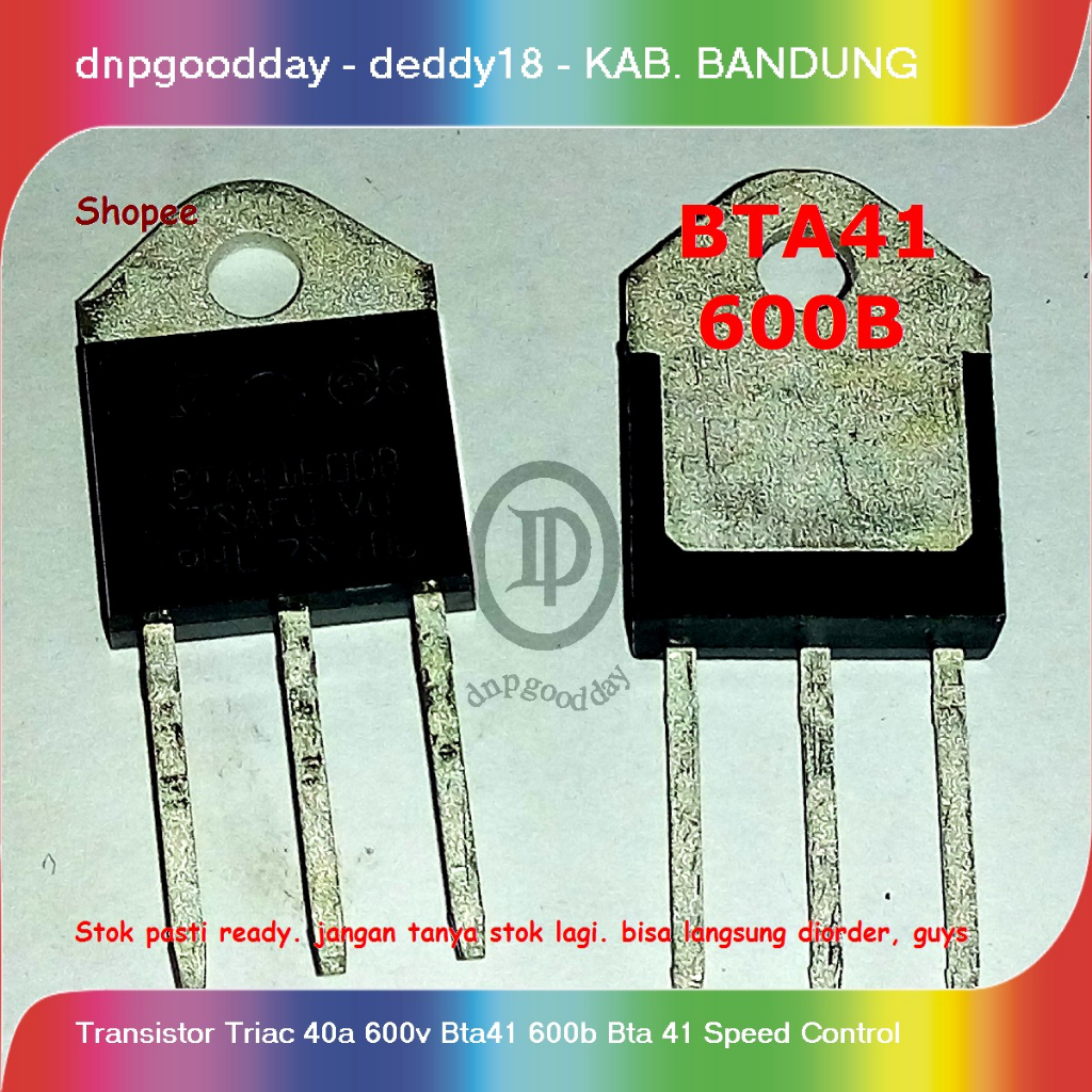 Jual Transistor Triac 40a 600v Bta41 600b Bta 41 Speed Control | Shopee ...