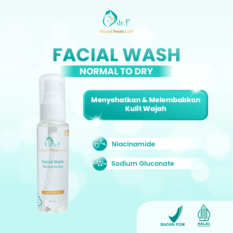 Jual dr.F Facial Wash NTD (Normal To Dry) | Shopee Indonesia