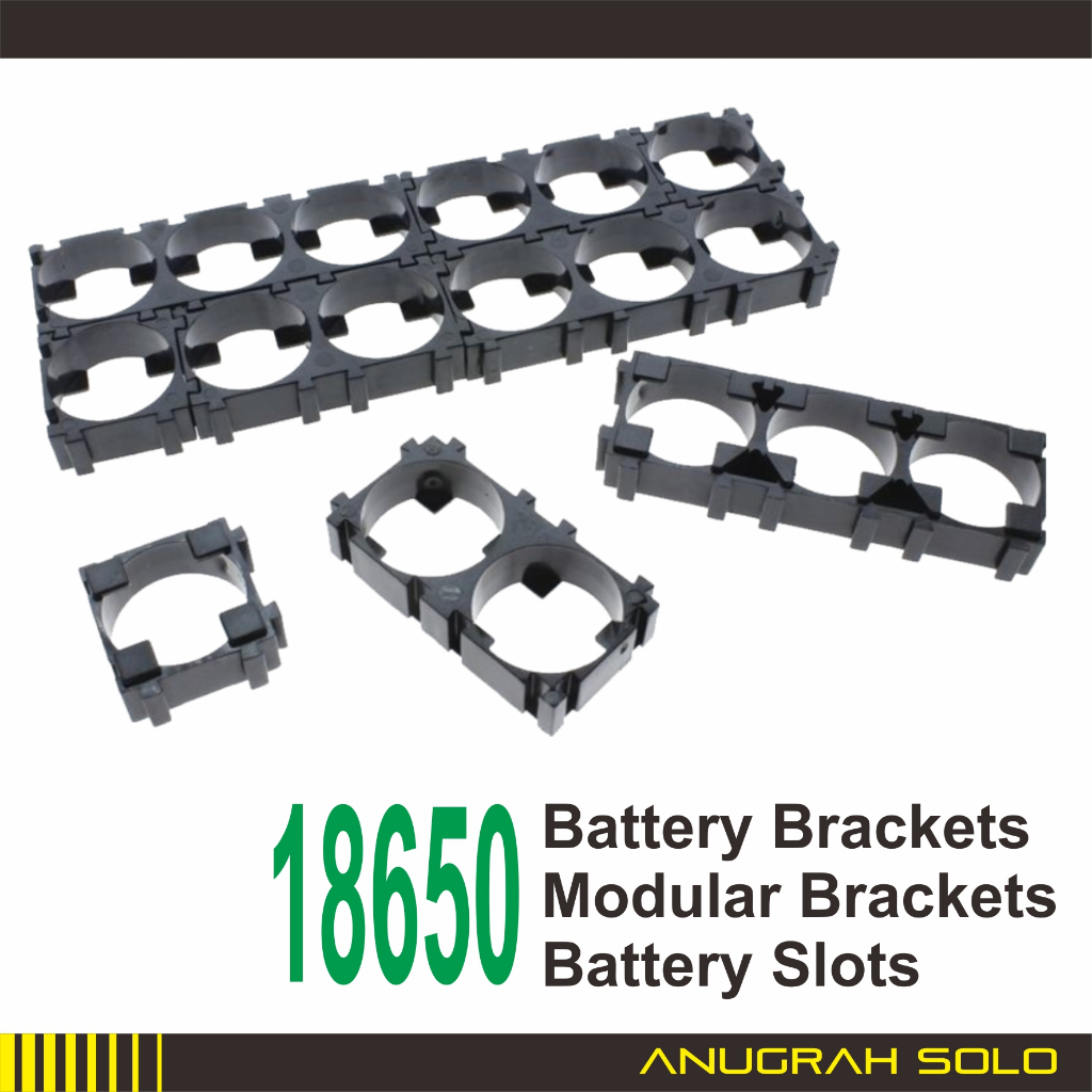 Jual Bracket Battery 18650 Slot Modular Braket Holder 1 Slot 2 Slot 3 ...