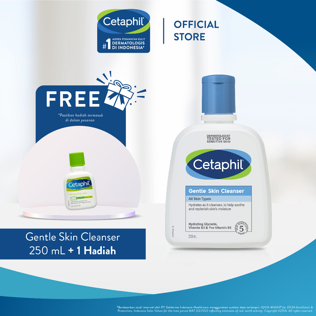 Jual Cetaphil Gentle Skin Cleanser 250 ml dengan Propylene Glycol Sabun
