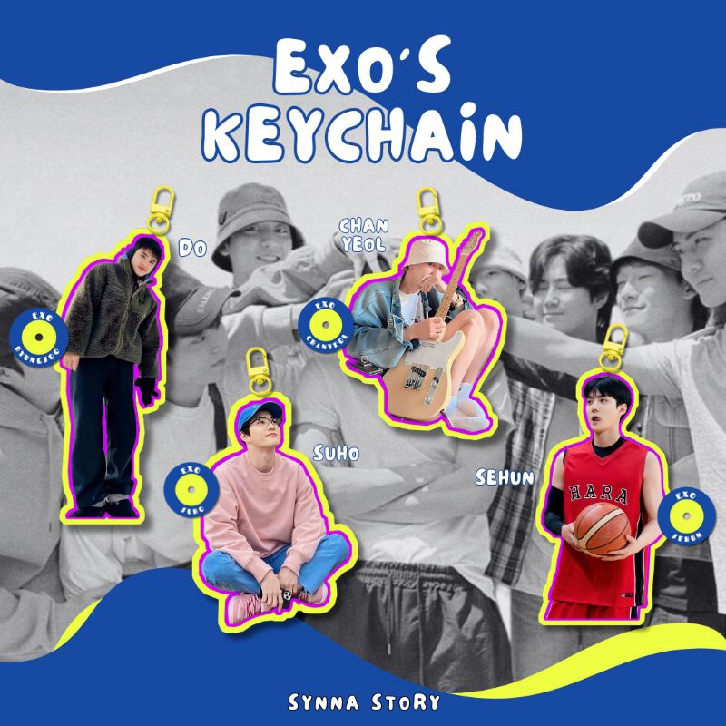 Jual keychain exo by synnastory | Shopee Indonesia