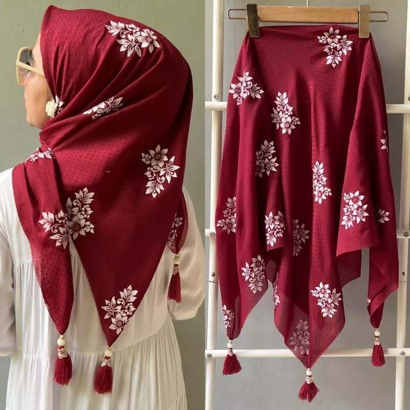 Jual Segi Empat Rubycorn Potton Star Premium Hijab Segiempat Rubicon ...