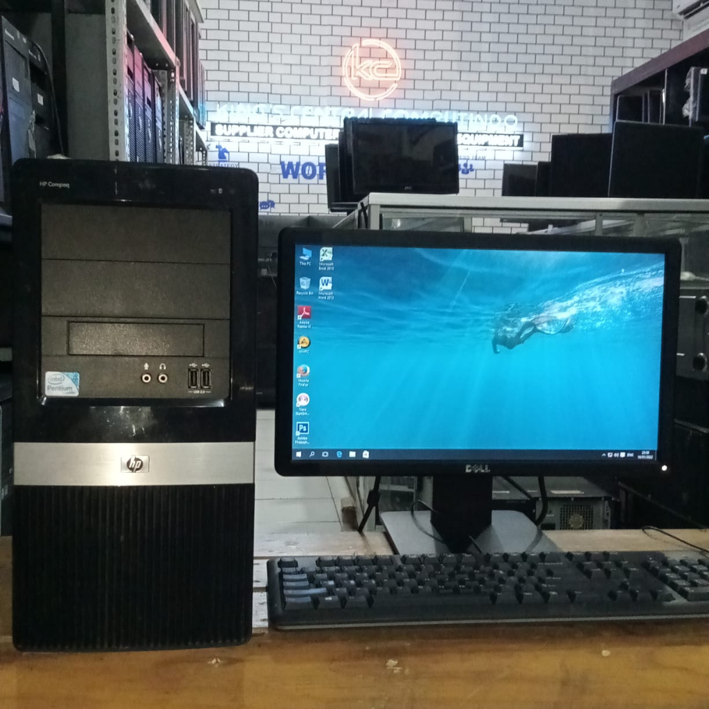 Jual KOMPUTER PC HP COMPAQ FULL SET | Shopee Indonesia
