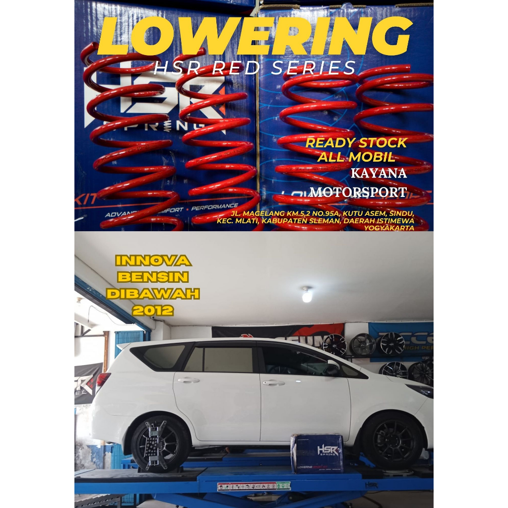Jual Per Ceper atau Lowering Spring Merk HSR Innova Lama /Reborn ...