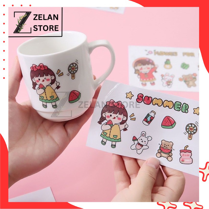 Jual Sticker 2D Botol Minum Aksesoris - Stiker Tempelan Case Buku ...
