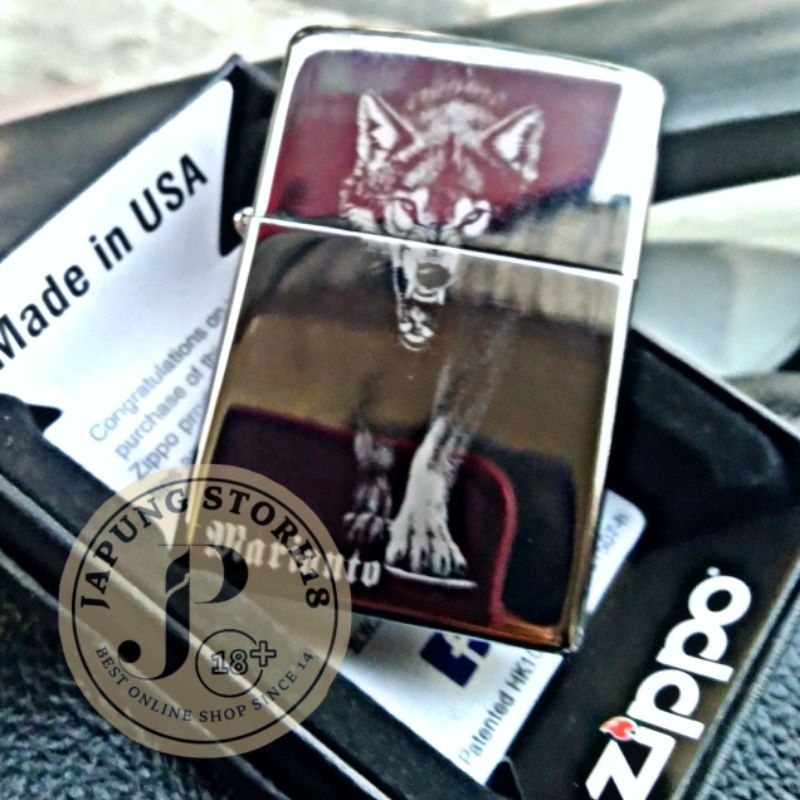 Jual korek Api Zippo Serigala ukir Grafir Laser Korek Unik | Shopee ...