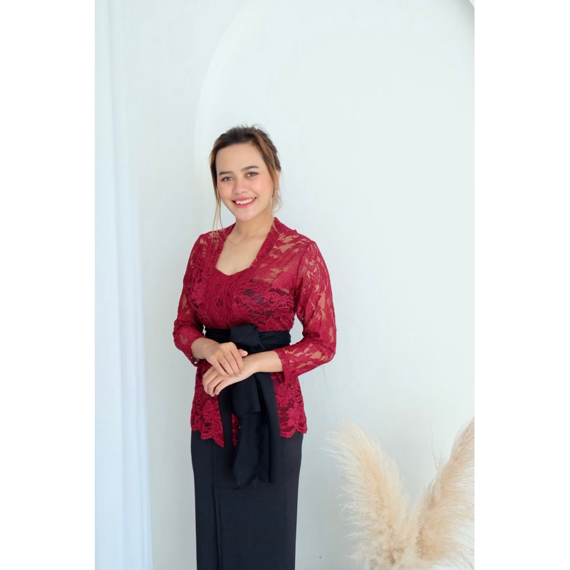 Jual Kebaya Bali Brokat Sofia Bed Lengan Panjang Kebaya Saja Shopee Indonesia