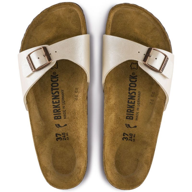 Jual BIRKENSTOCK MADRID PEARL WHITE SANDAL | Shopee Indonesia