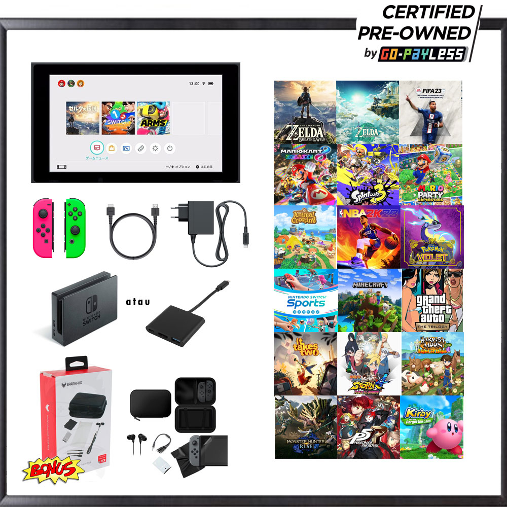 Jual Nintendo Switch V1/V2 Preowned CFW + Full Games SIAP MAIN | Shopee ...