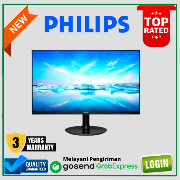 Jual Monitor Led Philips V Ips P Hz Ms Vga Hdmi Shopee Indonesia